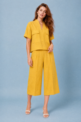 Conjunto amplo duas peças gola V
