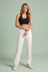 Brassière justa de costas nuas