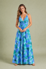 Vestido longo decote costas nuas