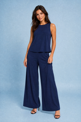 Conjunto de calças largas fluidas