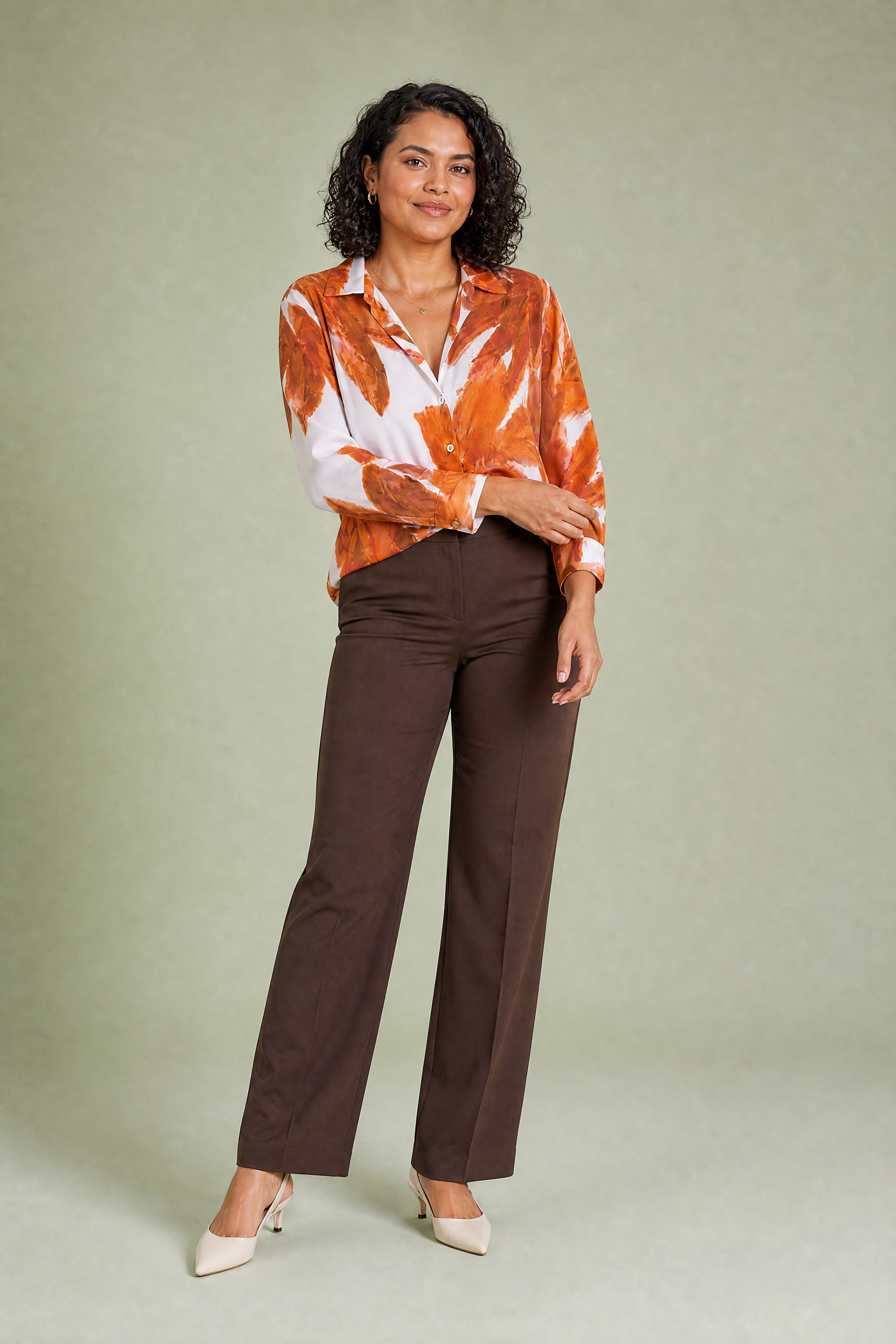 Chemise ample à imprimé floral | Porté sur une autre silhouette | Lounelle Paris