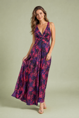 Vestido longo decote costas nuas