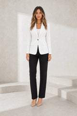 Blazer col tailleur coupe cintrée