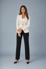 Blazer de tailleur com corte cintado