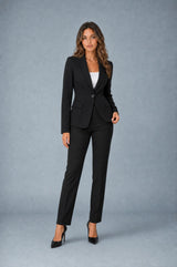 Blazer de tailleur com corte cintado