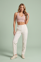 Brassière justa de costas nuas