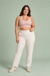 Brassière moulante dos nu | Porté sur une silhouette plus ronde | Lounelle Paris