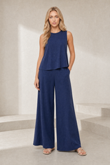 Ensemble pantalon large fluide