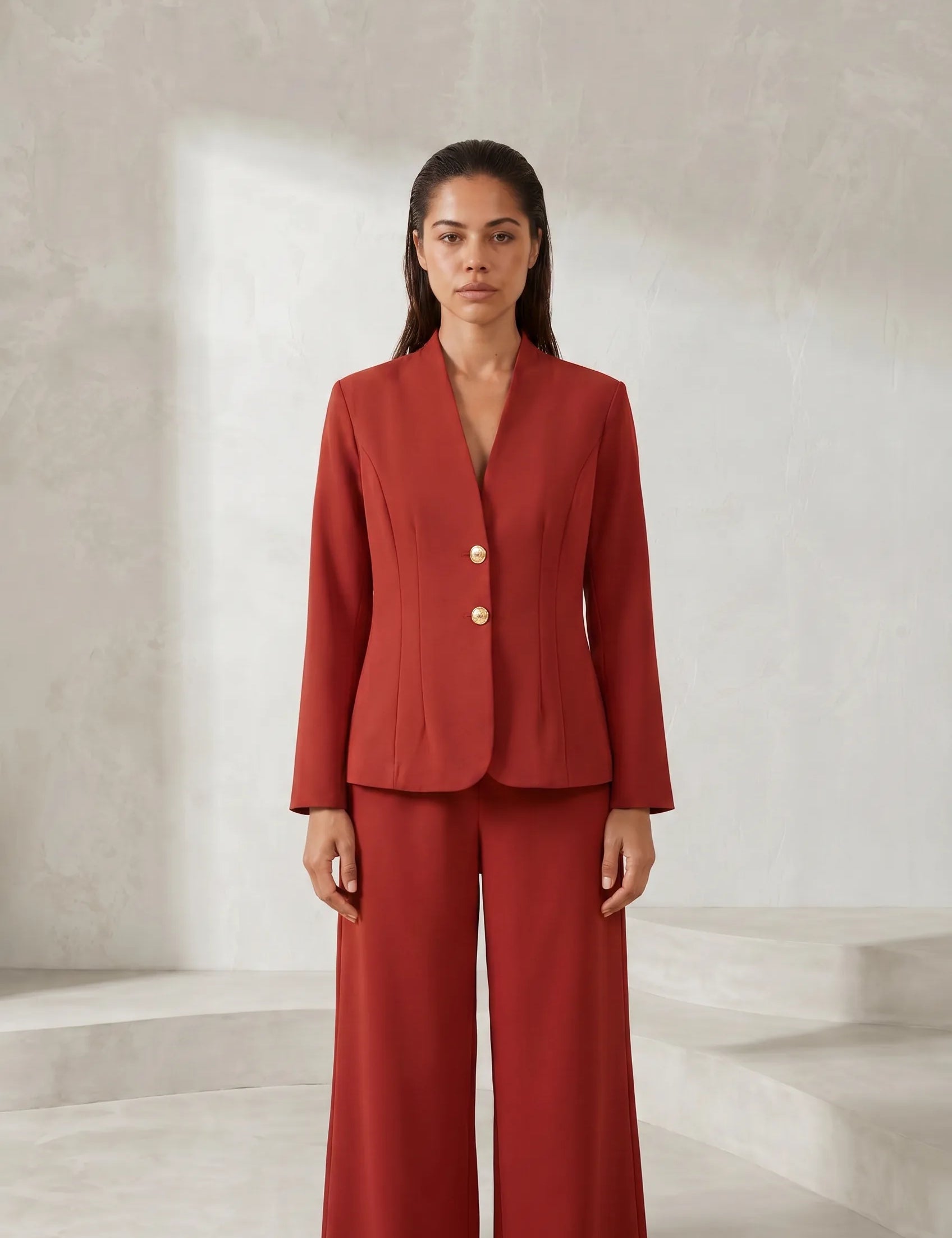 Ensemble blazer pantalon large | Lounelle Paris