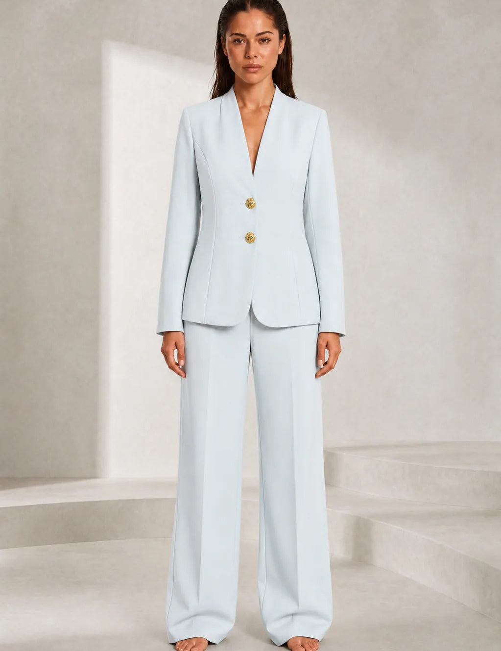 Ensemble blazer pantalon large | Lounelle Paris