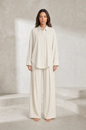 Ensemble crème ample à plis | Lounelle Paris