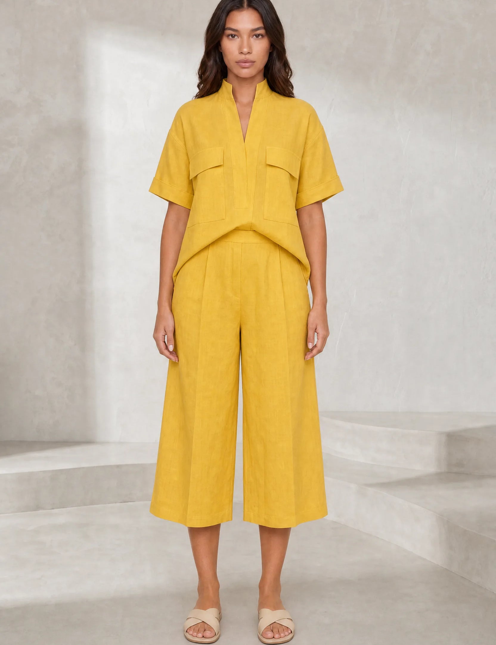 Ensemble deux pièces ample col V | Lounelle Paris