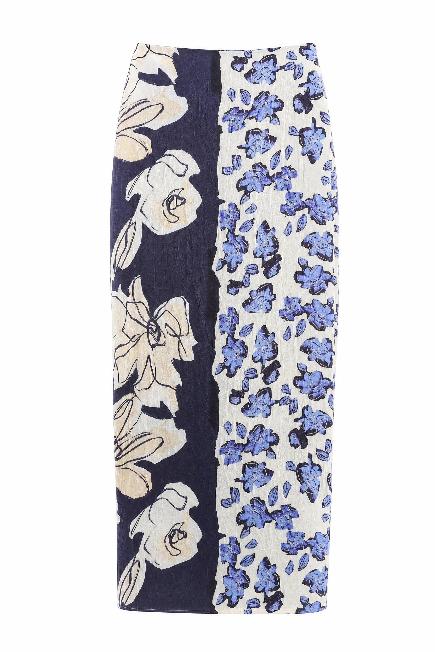Jupe midi imprimée taille haute | Lounelle Paris