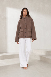 Manteau court ample à boutons | Lounelle Paris