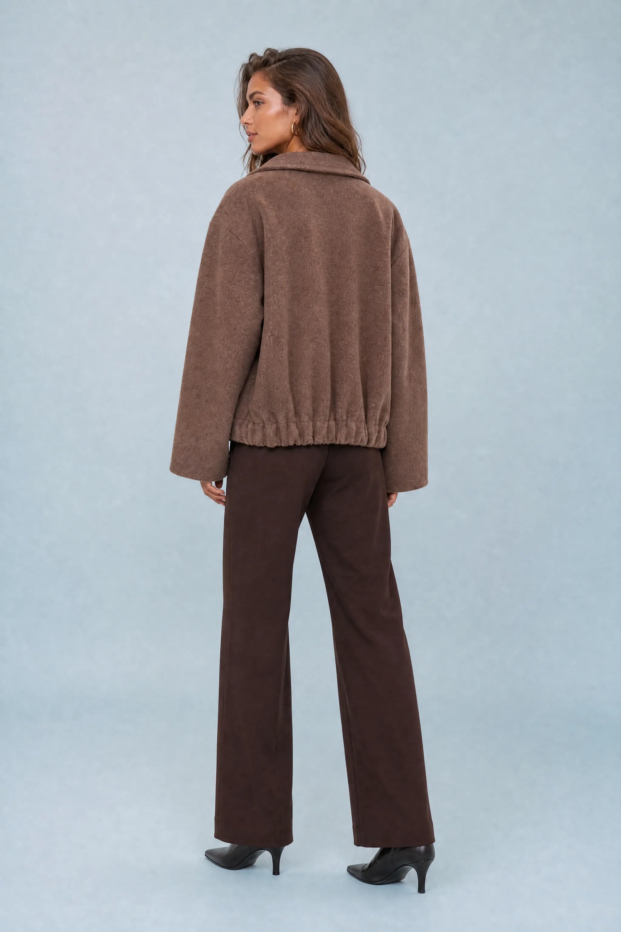 Manteau court ample à boutons | Vue de dos | Lounelle Paris