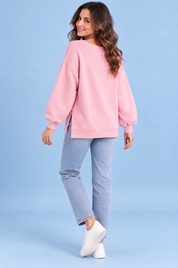 Top rose à épaules dénudées et col V | Vue de dos | Lounelle Paris