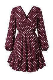 Robe à pois col V | Lounelle Paris