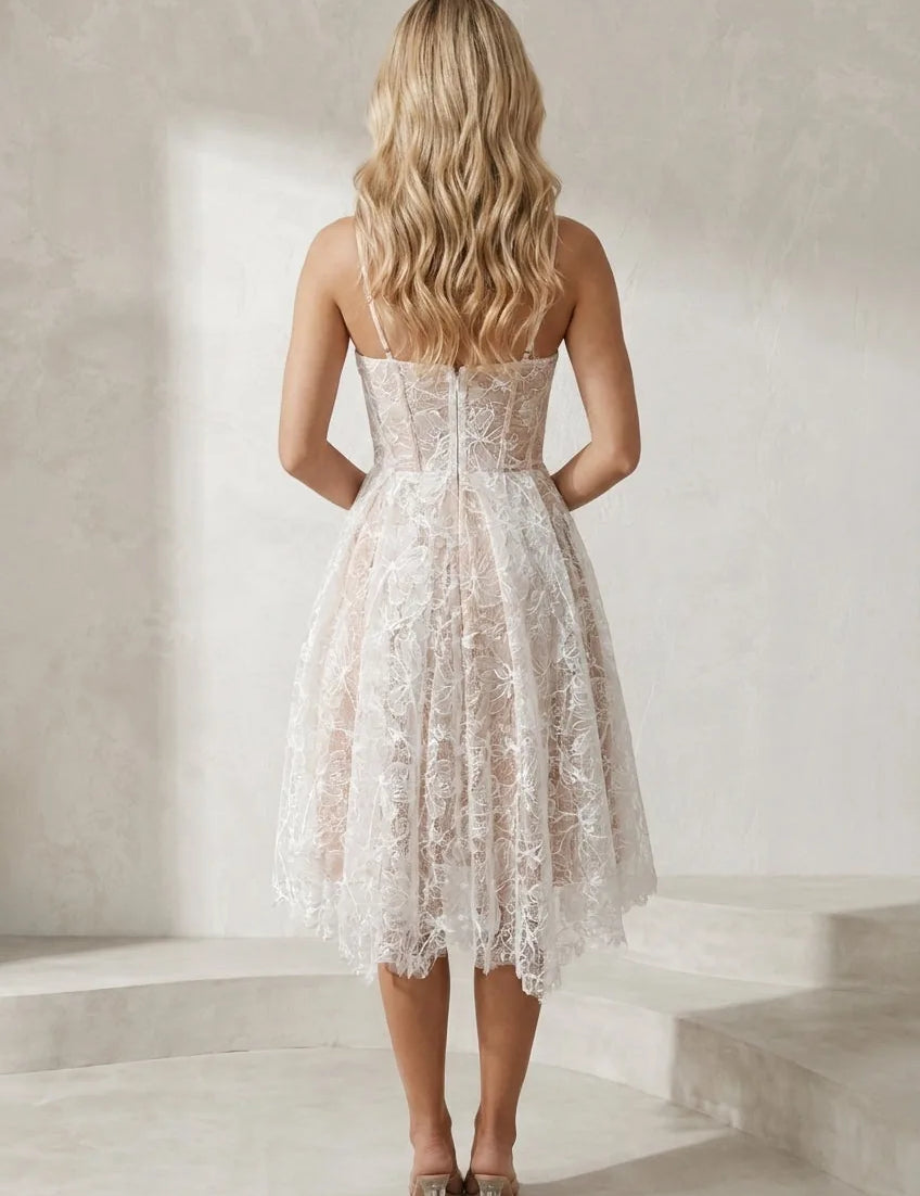 Robe bustier en dentelle | Lounelle Paris