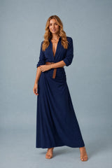 Vestido camiseiro com cinto