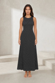 Robe longue à pois dos nu | Lounelle Paris