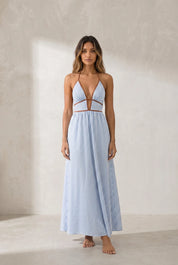 Robe longue col licou dos nu | Lounelle Paris