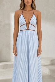Robe longue col licou dos nu | Lounelle Paris