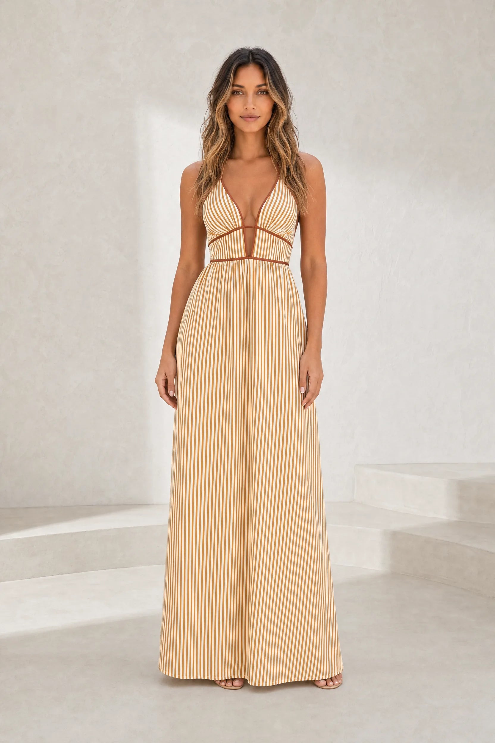 Robe longue col licou dos nu | Lounelle Paris