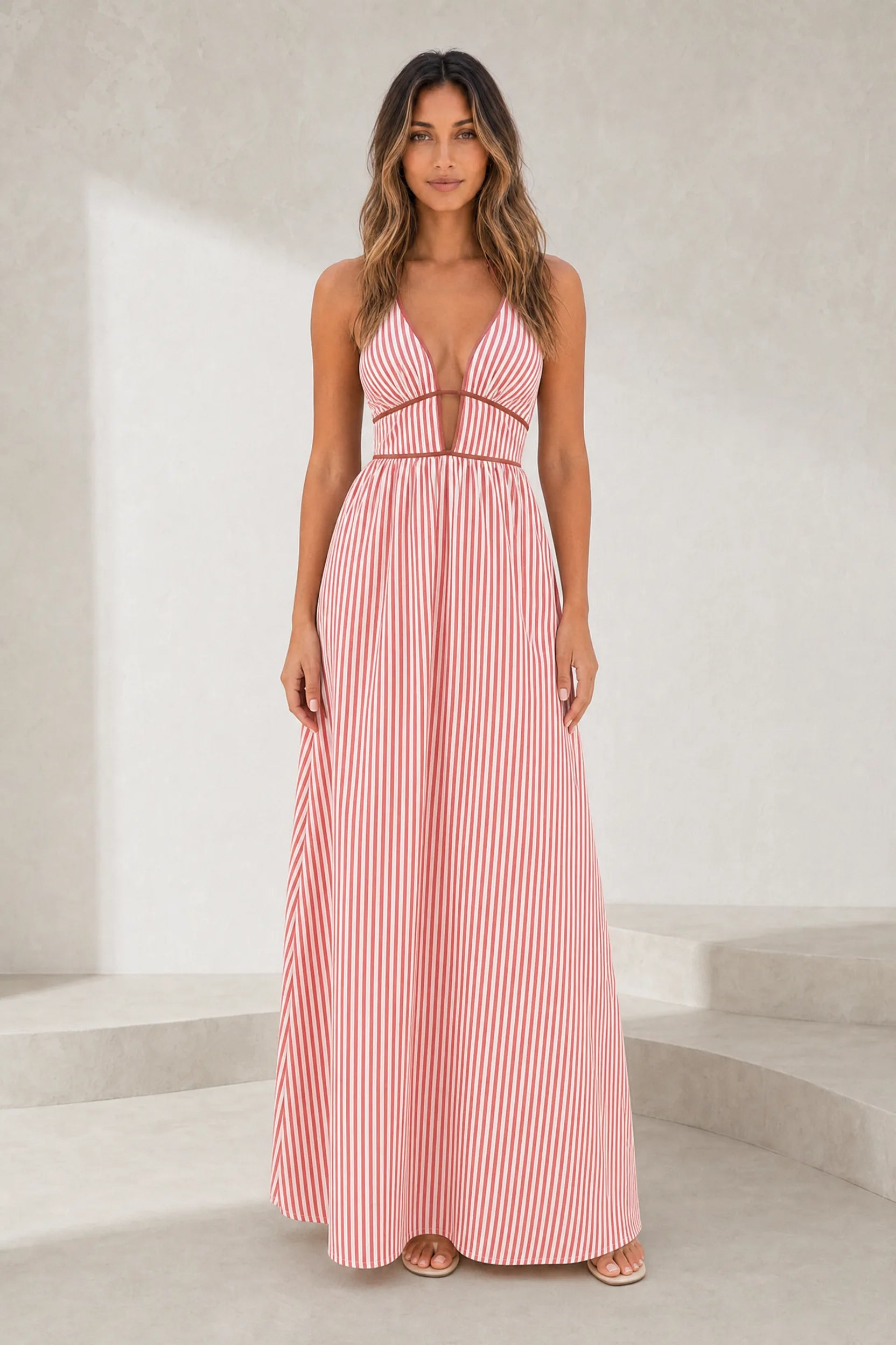 Robe longue col licou dos nu | Lounelle Paris