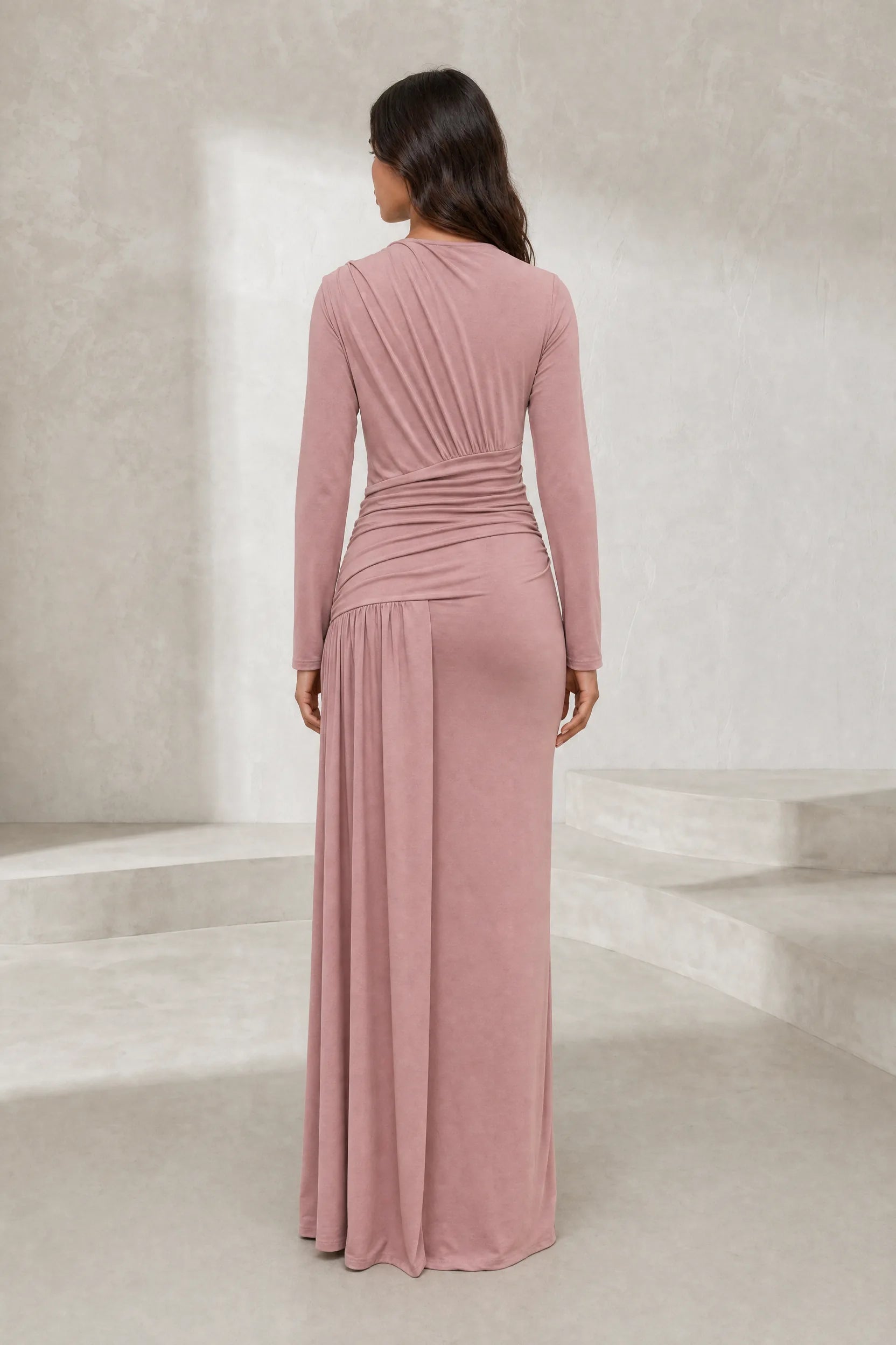 Robe longue drapée | Lounelle Paris