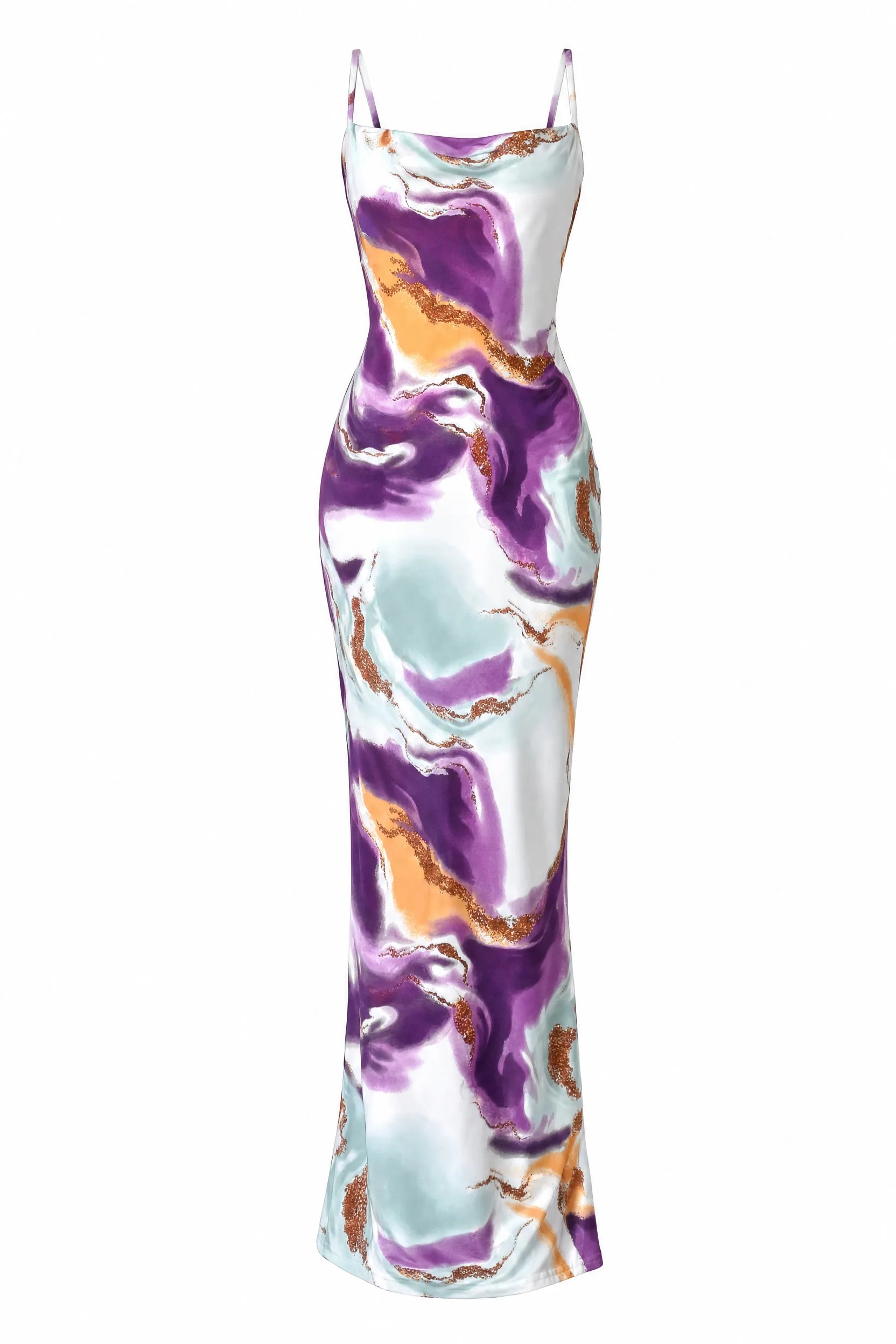 Robe longue imprimée dos nu | Lounelle Paris