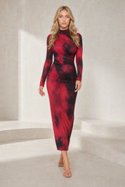 Robe longue rouge moulante | Lounelle Paris
