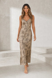 Robe nuisette léopard dos ouvert | Lounelle Paris
