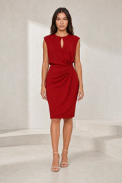 Robe sans manches encolure ajourée | Lounelle Paris
