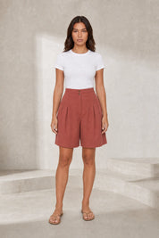 Short plissé taille haute | Lounelle Paris