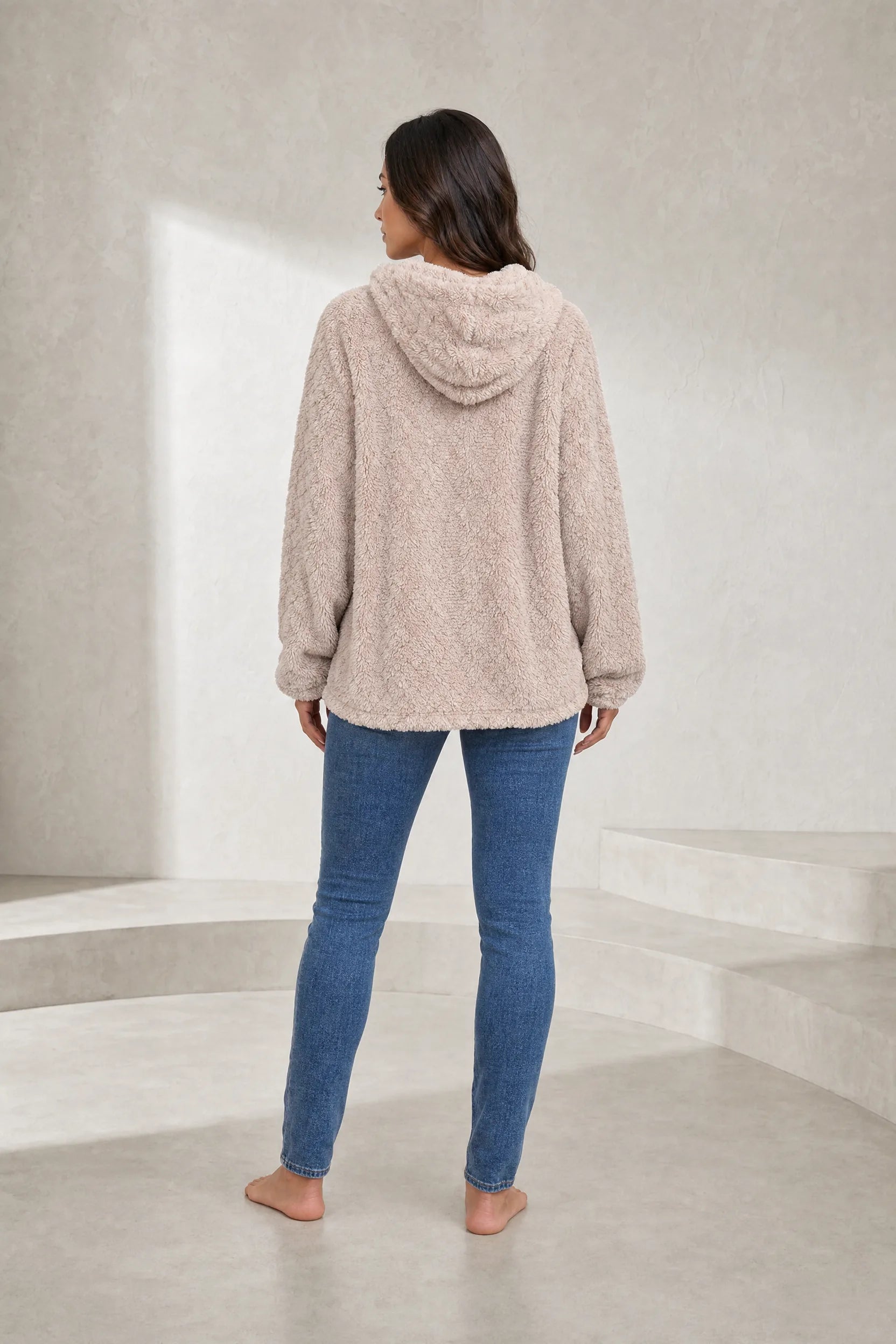 Sweat à capuche ample pelucheux | Lounelle Paris