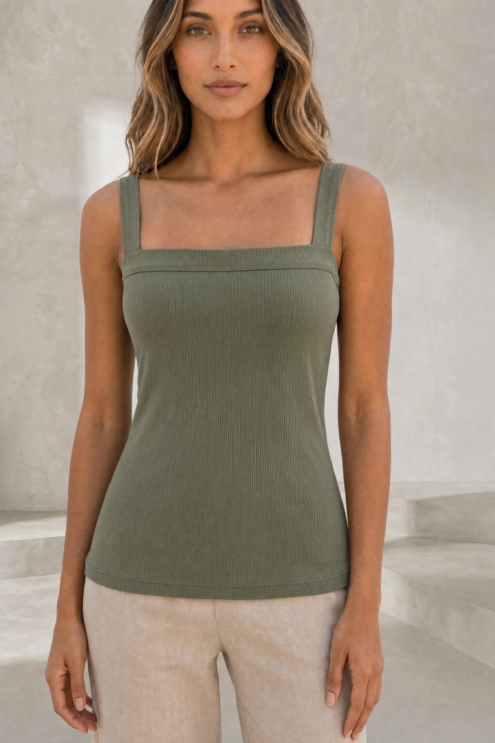 Top encolure carrée dos croisé | Lounelle Paris