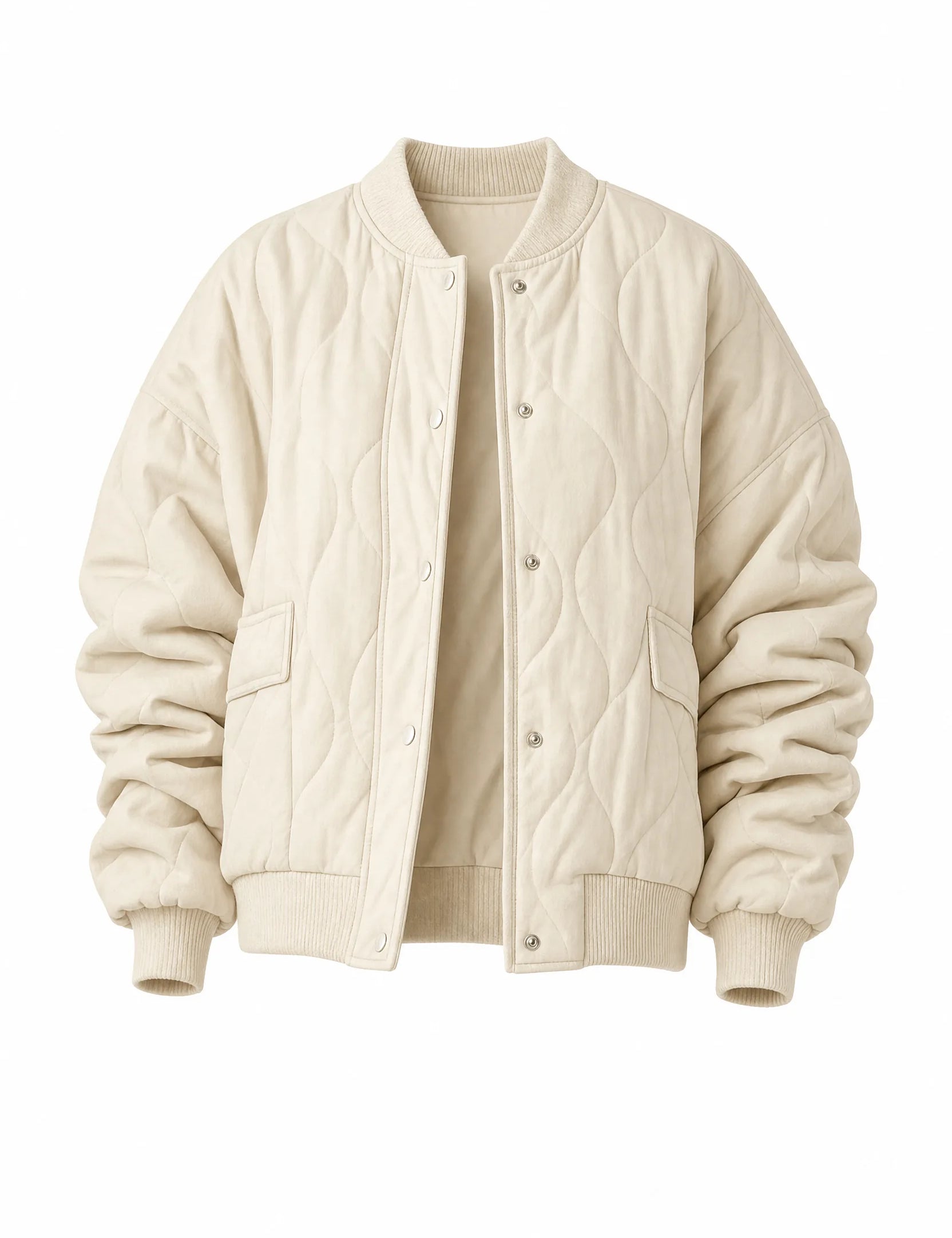 Veste matelassée ample col montant | Lounelle Paris